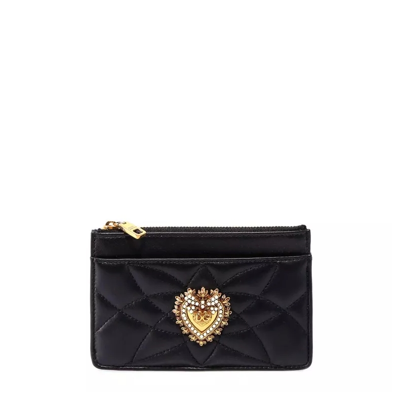 Dolce&Gabbana Münzportemonnaie Black Leather Wallet Black(Image 2)