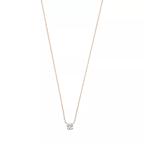 Isabel Bernard La Concorde Axelle 14 Karat Necklace With Zirconia Rose Gold Mellanlångt halsband