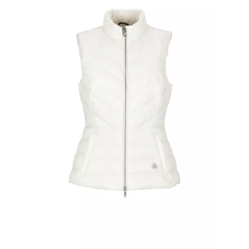 Moose Knuckles White Padded And Quilted Vest White 