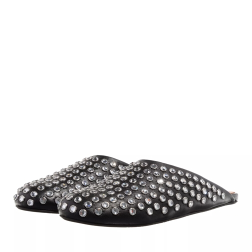 Alaia Flat Mules Noir Slip-in skor