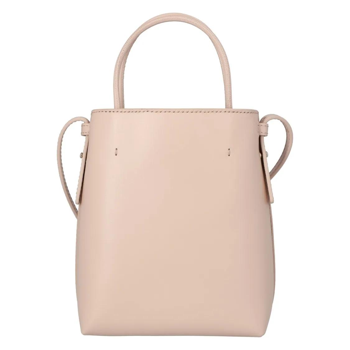 Chloé Shoppers & Totes Sense Micro Tote Bag In Soft Leather Beige in roze
