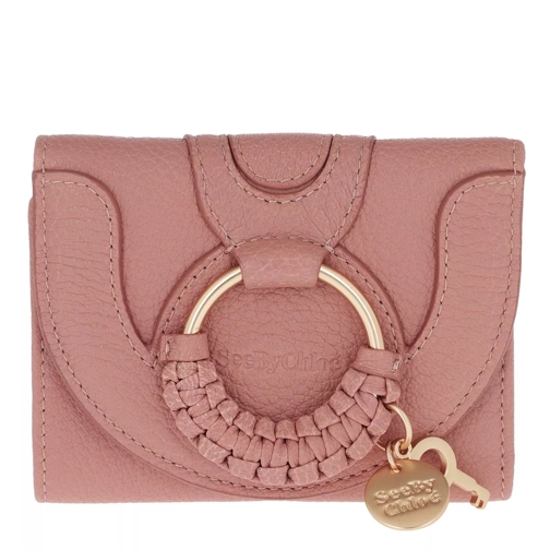See By Chloé Hana Compact Wallet Leather Dawn Rose Tri-Fold Portemonnaie