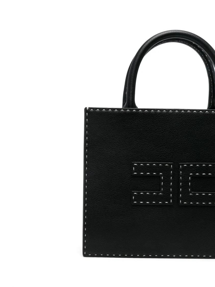 Thumbnail - Elisabetta Franchi Crossbody Bags - Black Handbag With Concealed Zip And Versatile Str - Gr. unisize - in Schwarz - für ...