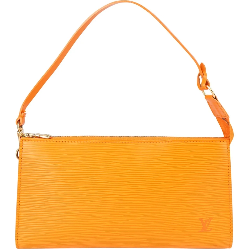 Louis Vuitton Schultertasche Louis Vuitton Orange EpI Leather Pochette Accessoi orange