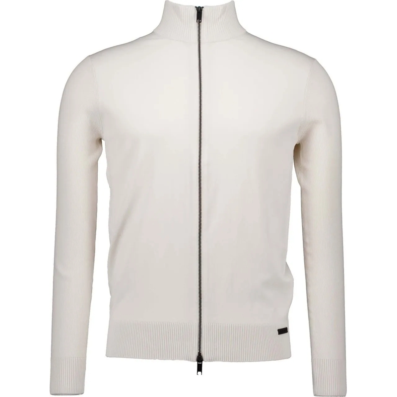 GENTI Weste Cool dry cardigan vesten ecru weiß