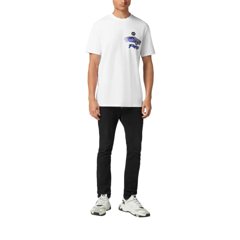 Philipp Plein T-Shirt T-Shirt Racing weiss(Image 2)