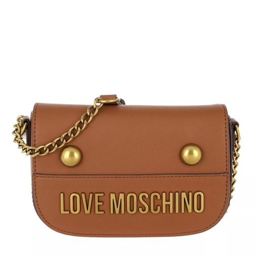Love Moschino Logo Scarf Crossbody Bag Cuoio Cross body-väskor