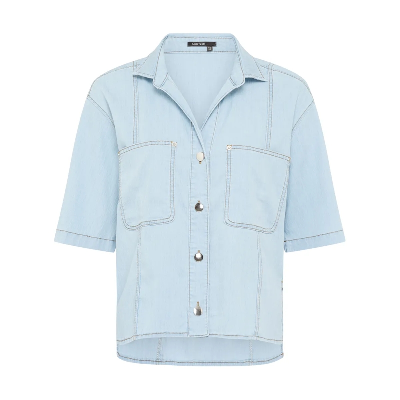Marc Aurel Hemd Jeanshemd blau