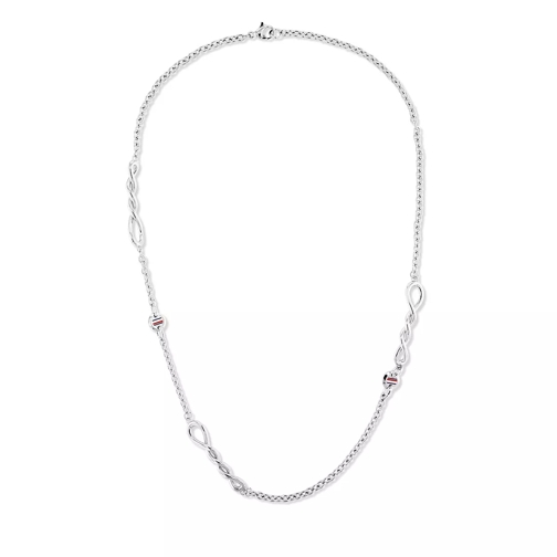 Tommy Hilfiger Twisted Necklace Silver Mittellange Halskette