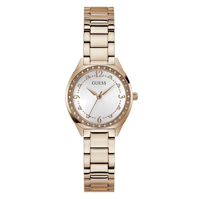 Guess Automatikuhr Quarz-Analoguhr Charlotte rosa