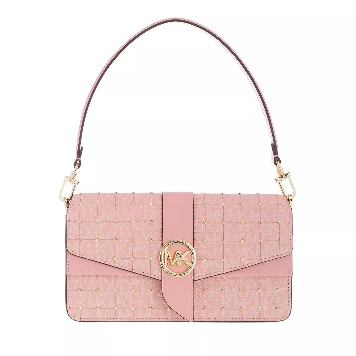 Michael Kors Greenwich Medium Tricolor Convertible Shoulder Bag - Smokey  Rose