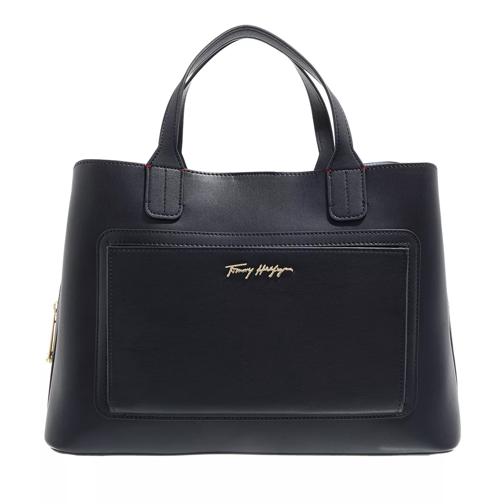 Tommy Hilfiger Iconic Tommy Satchel Acc Desert Sky Tote