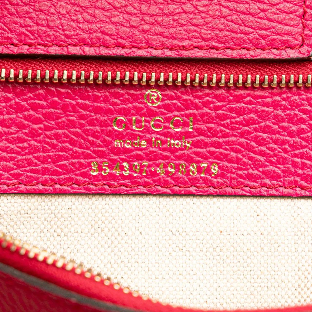 Thumbnail - Gucci Shopper - Medium Leather Swing Tote - Gr. unisize - in Gold - für Damen