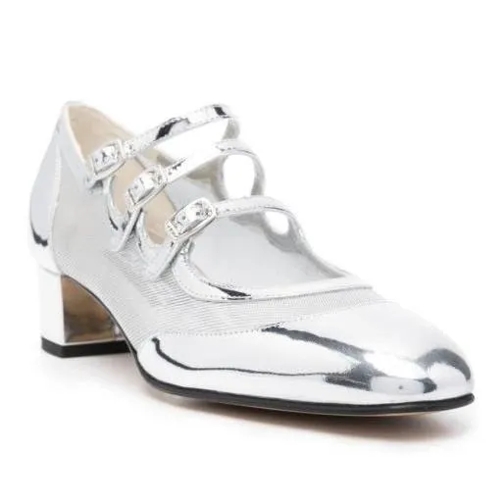 Carel Paris Kinight Pumps Silver Escarpin