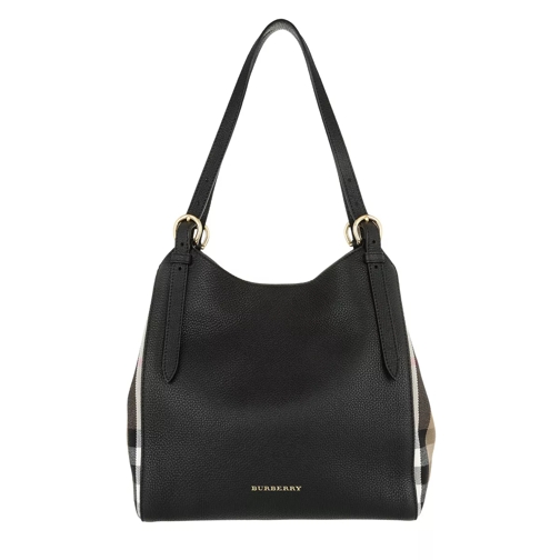 Burberry House Check Derby Small Canterbury Tote Black Tote