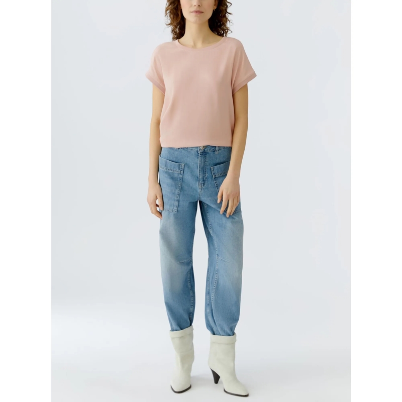 Oui Bluse Blusenshirt AYANO rosa