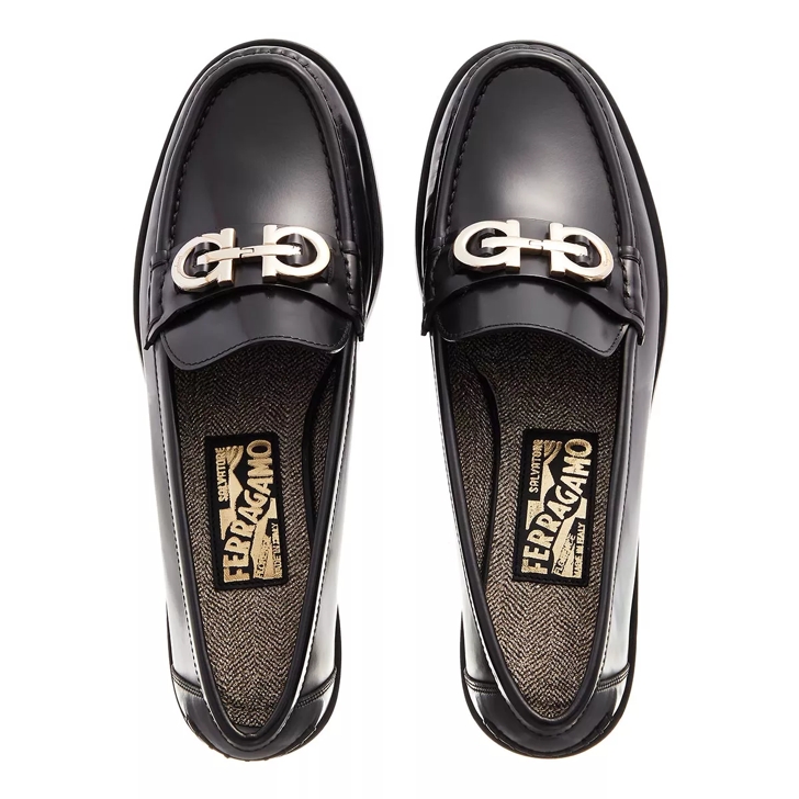 FERRAGAMO Loafers GANCINI in black