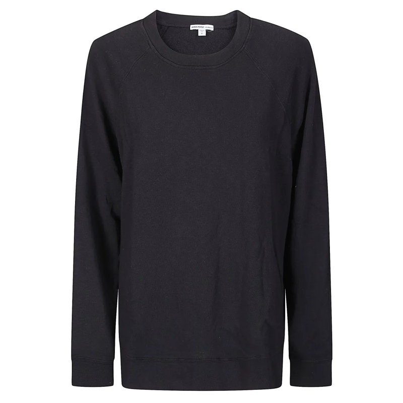 James Perse  French Terry Relaxed Sweatshirt Black