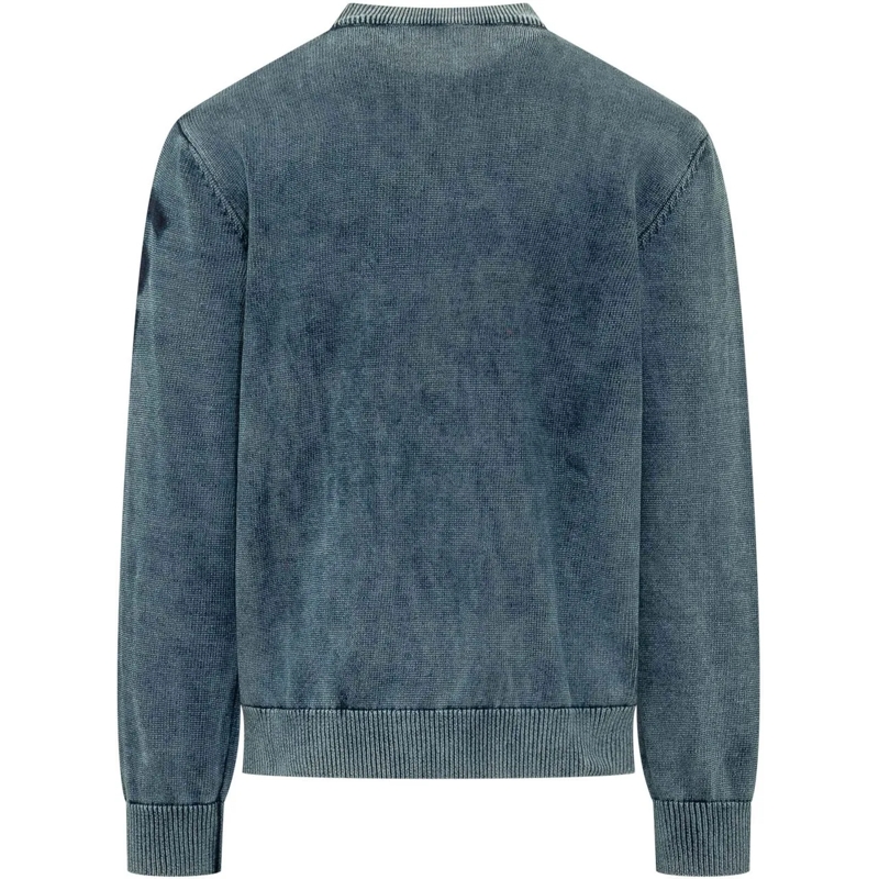 Diesel  Maglia Girocollo con Patch Grafica blau(Image 2)