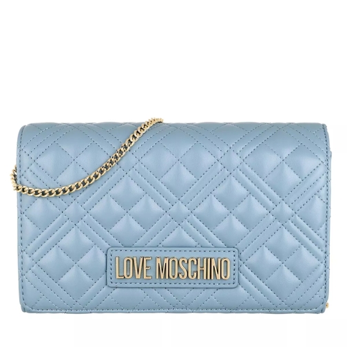 Love Moschino Borsa Quilted Nappa Pu  Azzurro Crossbody Bag