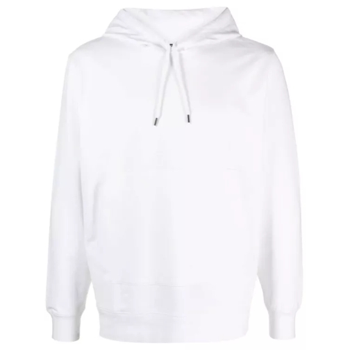 CP Company White Stretch-Cotton Hoodie White 