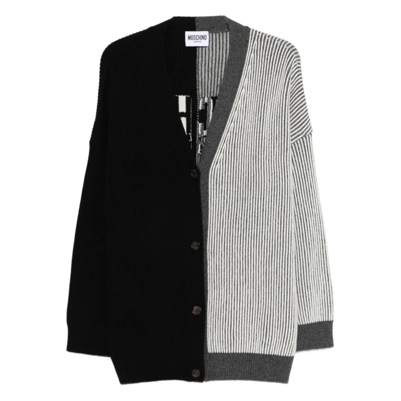 Moschino Vest Classic Knit Maglia With Fitted Silhouette Black