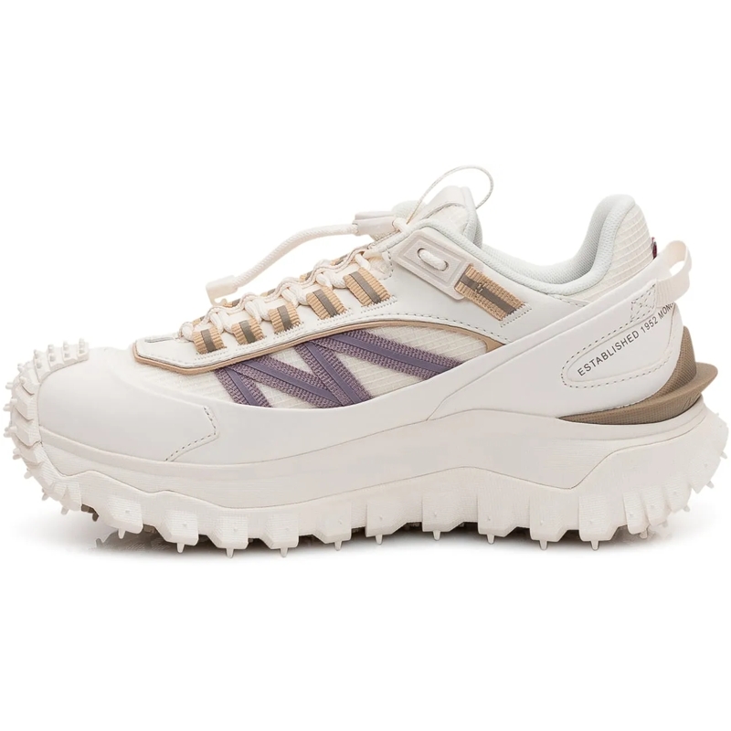 Moncler Low-Top-Sneaker Sneaker Trailgrip Low con Lacci e Suola Dentellata weiß(Image 4)
