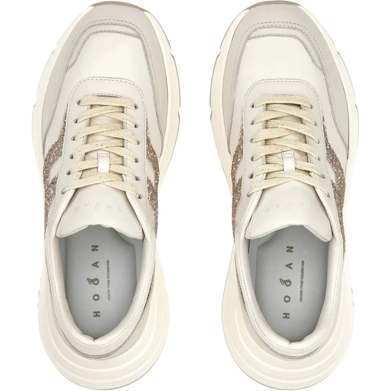 Hogan Low-Top-Sneaker Flat Shoes Yogurt weiß(Image 5)