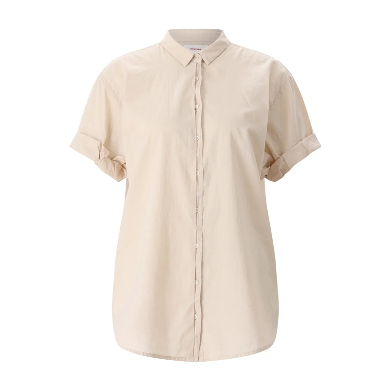 XIRENA Bluse Kurzarmbluse Channing Beige