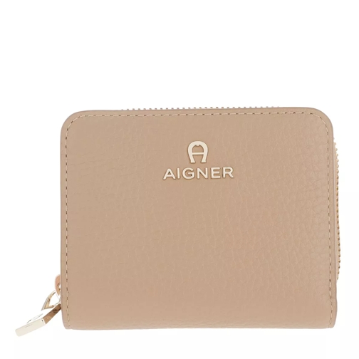 AIGNER Wallet   Cashmere Beige Portemonnaie mit Zip-Around-Reißverschluss