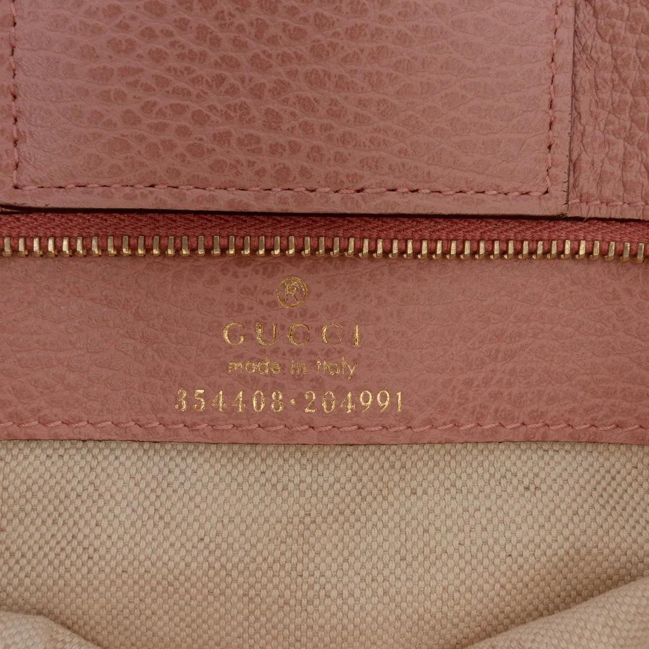Thumbnail - Gucci Shopper - Small Leather Swing Tote - Gr. unisize - in Braun - für Damen