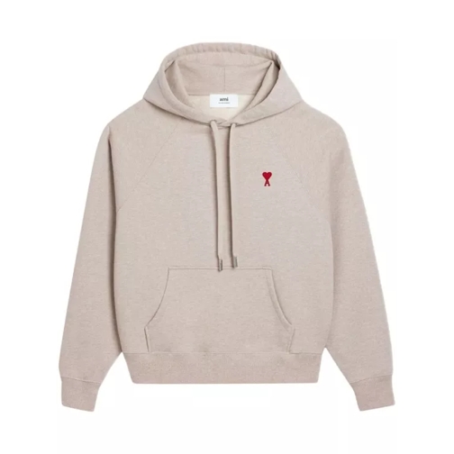 AMI Paris Light Beige Hoodie Neutrals 