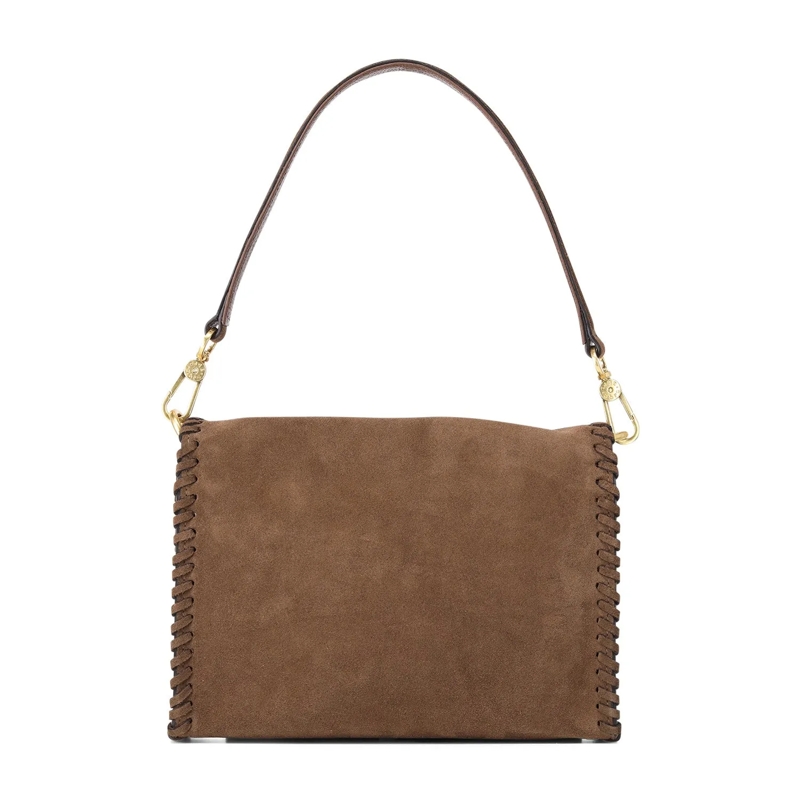 Abro Crossbody Bag Schultertasche Temi aus Veloursleder braun(Image 2)