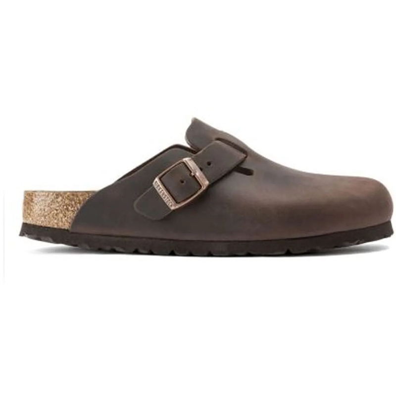 Birkenstock Slides Boston Mules Brown