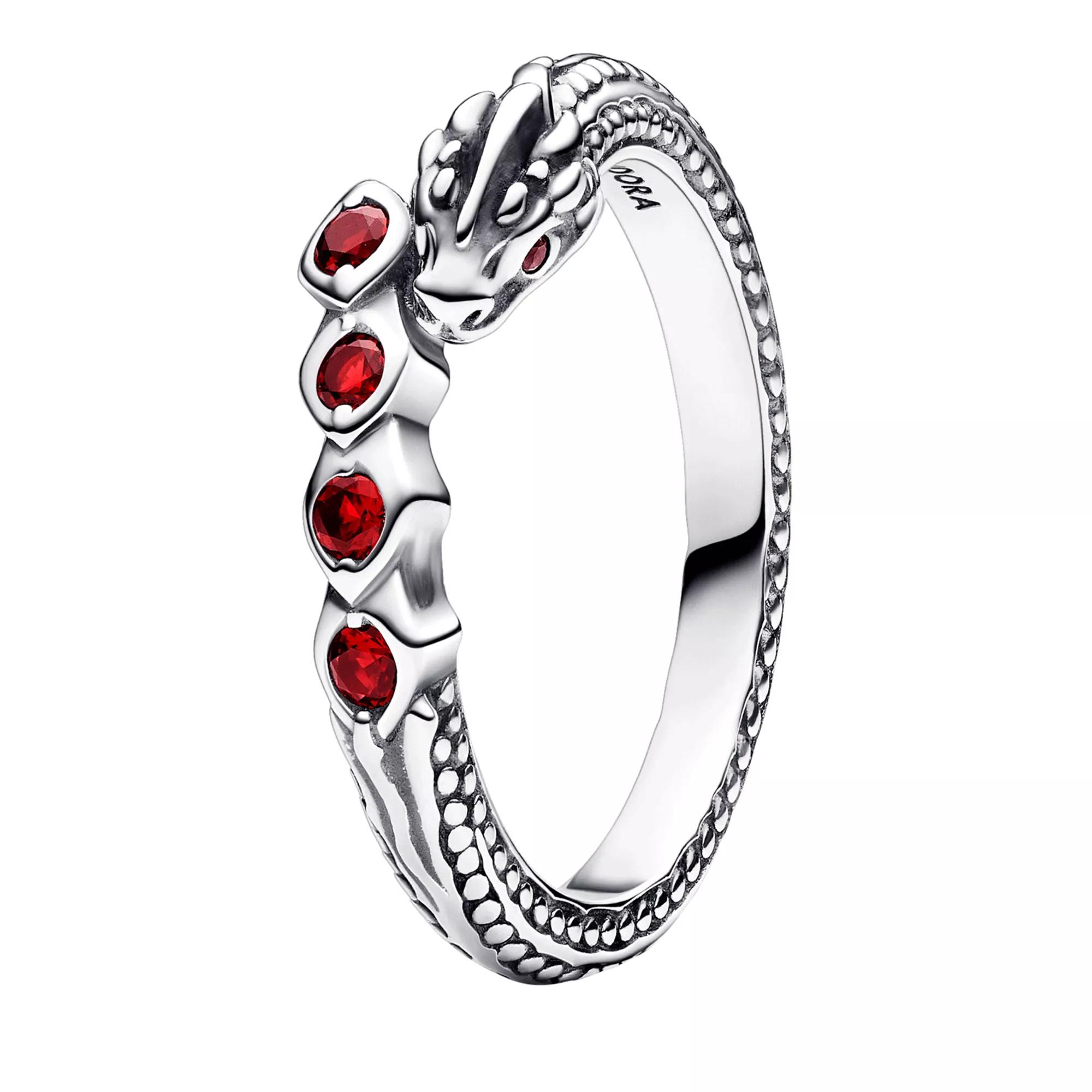 Pandora ring with hot sale red stone