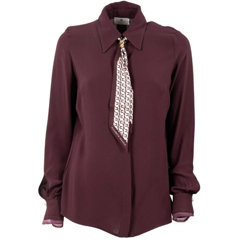 Elisabetta Franchi Chemisier Shirts Merlot rot
