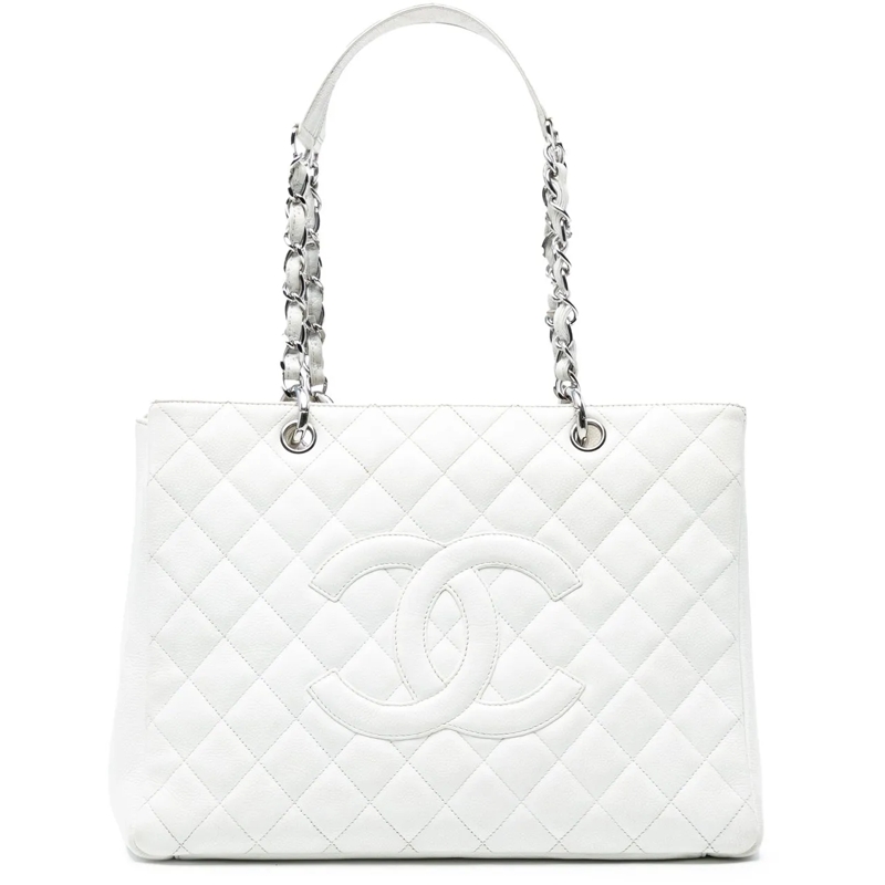 Chanel Shopper Caviar Grand Shopping Tote weiß