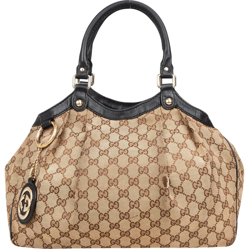 Gucci Tote Gucci GG Monogram Sukey Handbag braun