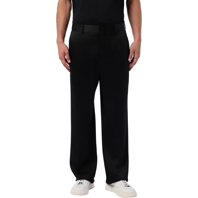 BILLIONAIRE  Satin Loose Fit Trousers schwarz(Image 3)