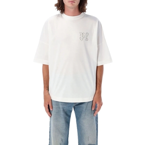 Palm Angels T-Shirts Monogram Oversized T-Shirt White