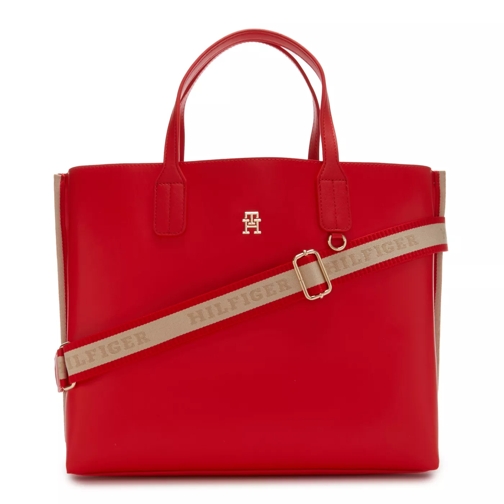Tommy Hilfiger Tommy Hilfiger Iconic Tommy Rote Schultertasche AW Rot Axelremsväska