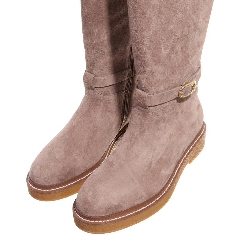 Coccinelle Laarzen C-Saddle Suede Warm Taupe(Image 6)
