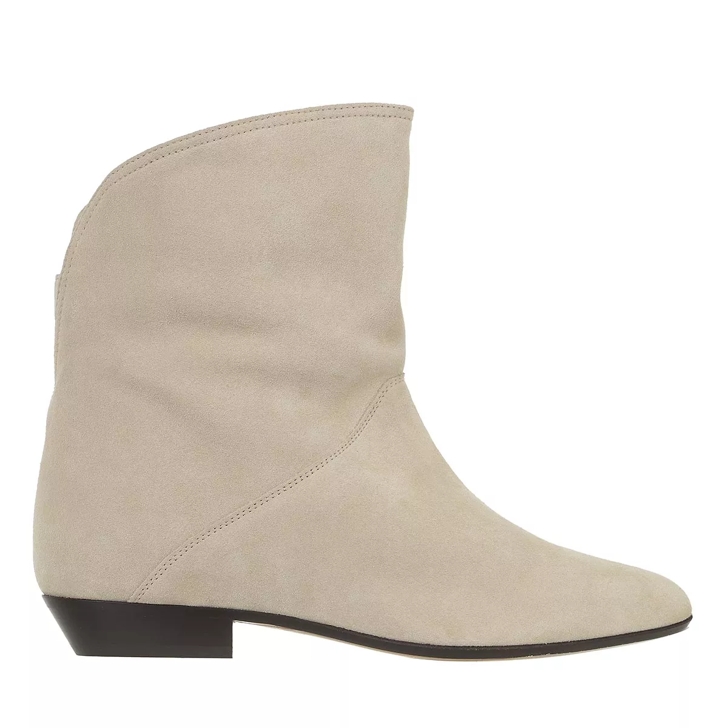 Isabel Marant Solvan Ankle Boots Suede Leather Bronze Ankle Boot