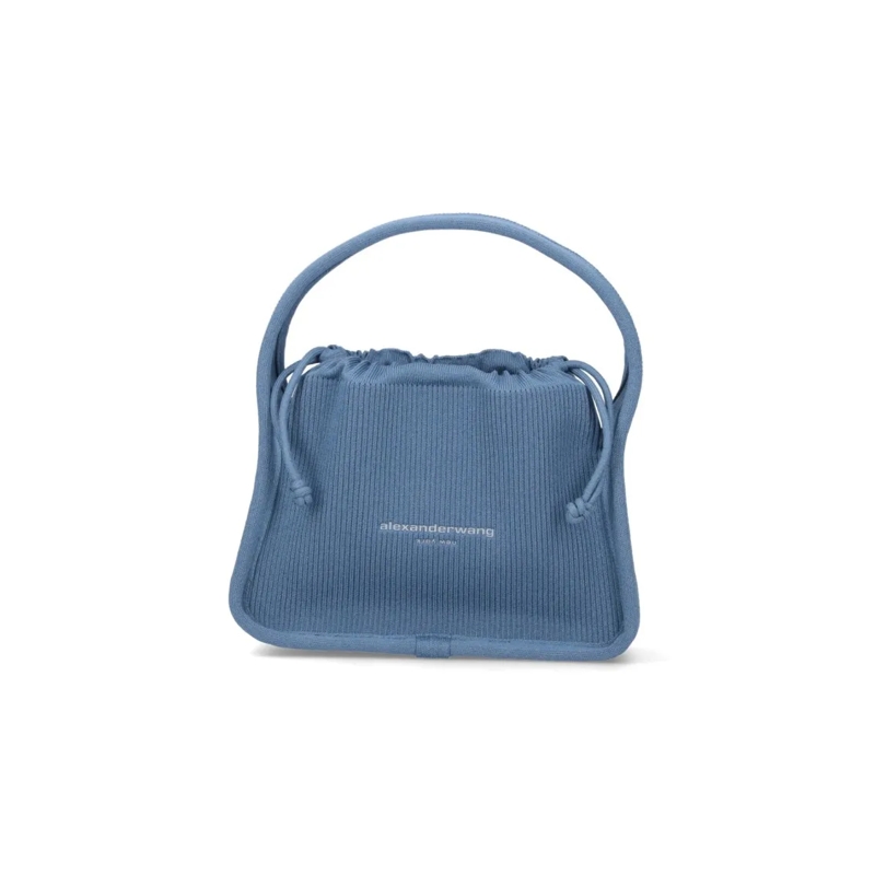 Alexander Wang Schultertasche "Ryan" Shoulder Bag In Blue Fabric Blue
