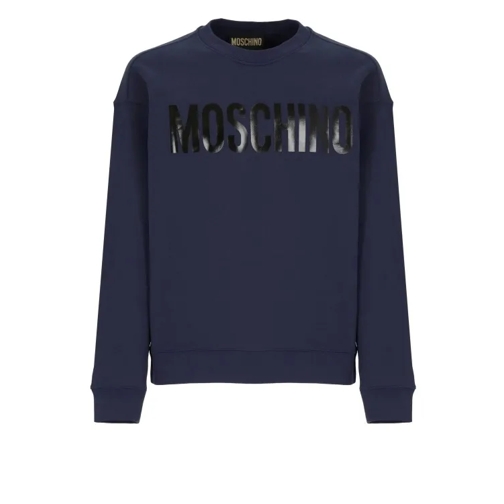 Moschino Sweatshirt With Logo Blue 