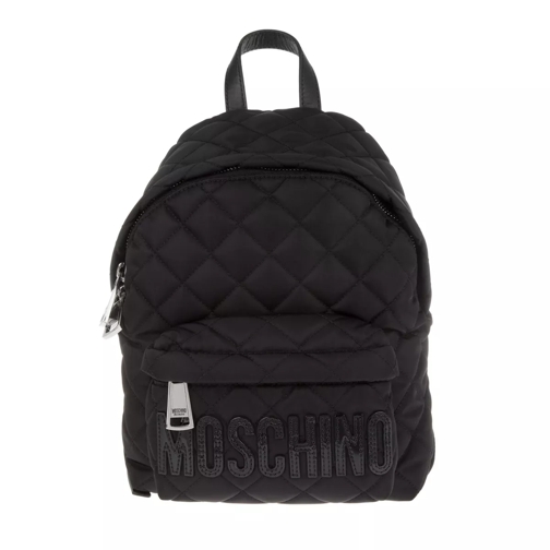 Moschino Logo Backpack Nylon Black Sac à dos