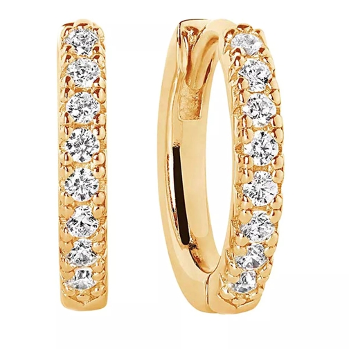 Sif Jakobs Jewellery Ellera Earrings Medio 18K Yellow Gold Plated Creole