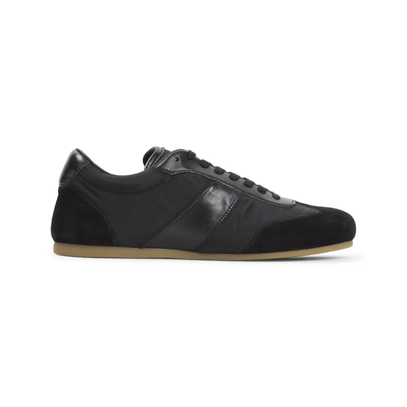 Lemaire Sneaker basse Low-Profile Sneakers With Smooth Leather And Textu Black