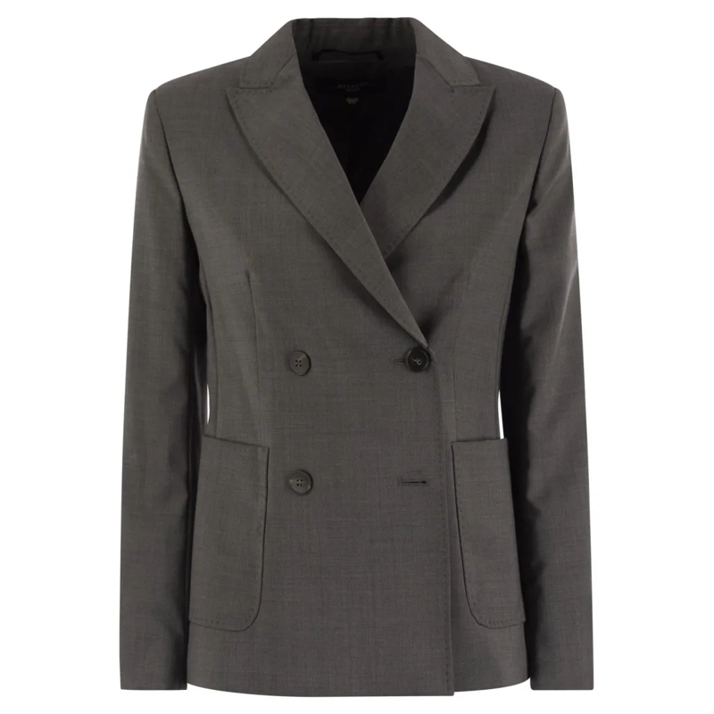 Max Mara Blazer Jackets Grigio Medio grau
