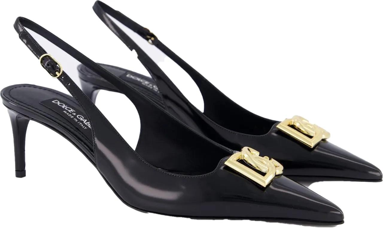 Thumbnail - Dolce&Gabbana Hohe Schuhe - With Heel Black - Gr. 37,5 (EU) - in Schwarz - für Damen
